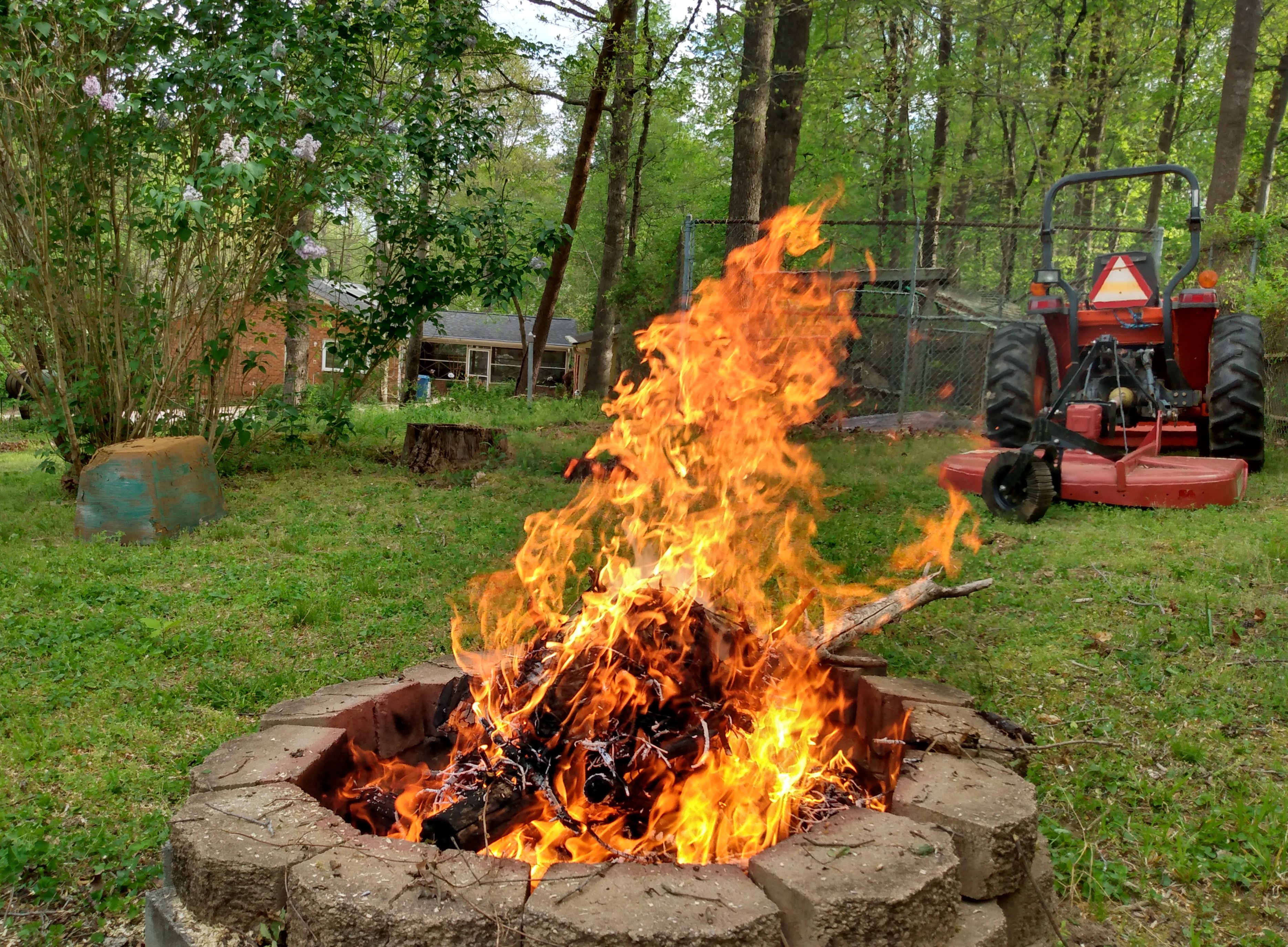 Easter Morning Bonfire
